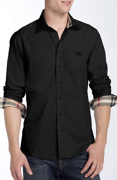 burberry shirts black